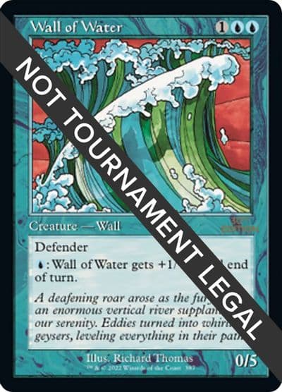 Wall of Water Retro Frame 30th Anniversary Edition Magic card