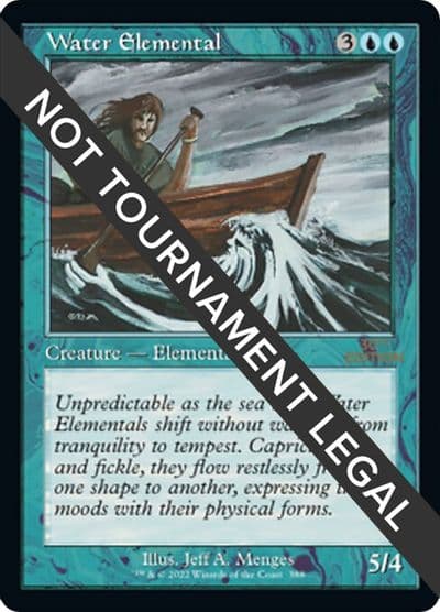 Water Elemental Retro Frame 30th Anniversary Edition Magic card