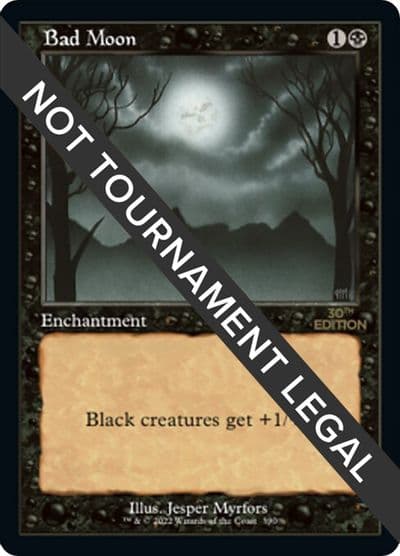 Bad Moon Retro Frame 30th Anniversary Edition Magic card
