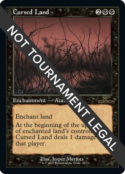 Cursed Land Retro Frame 30th Anniversary Edition Magic card