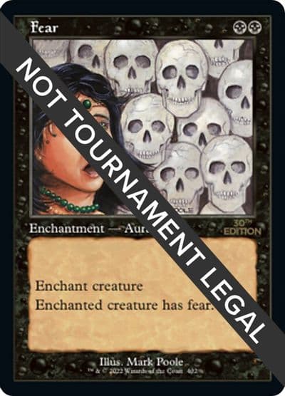 Fear Retro Frame 30th Anniversary Edition Magic card