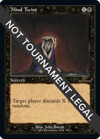 Mind Twist Retro Frame 30th Anniversary Edition Magic card