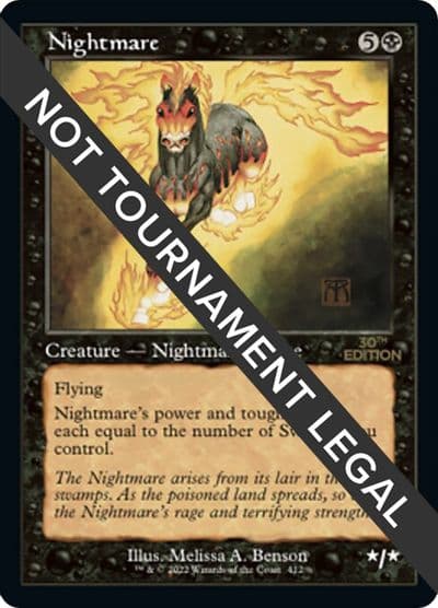 Nightmare Retro Frame 30th Anniversary Edition Magic card