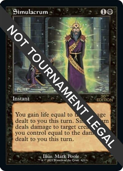 Simulacrum Retro Frame 30th Anniversary Edition Magic card