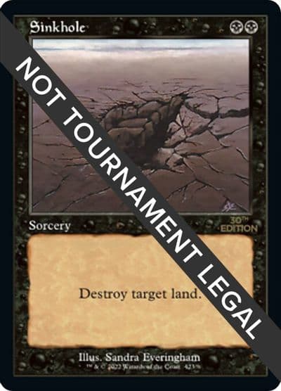 Sinkhole Retro Frame 30th Anniversary Edition Magic card