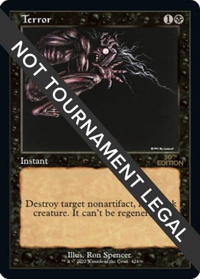 Terror Retro Frame 30th Anniversary Edition Magic card