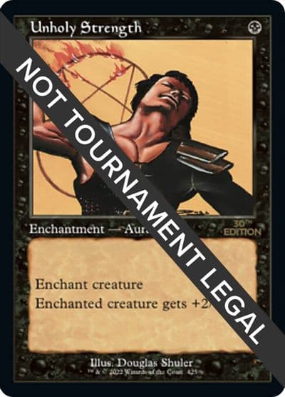Unholy Strength Retro Frame 30th Anniversary Edition Magic card