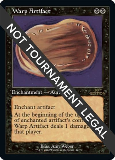 Warp Artifact Retro Frame 30th Anniversary Edition Magic card