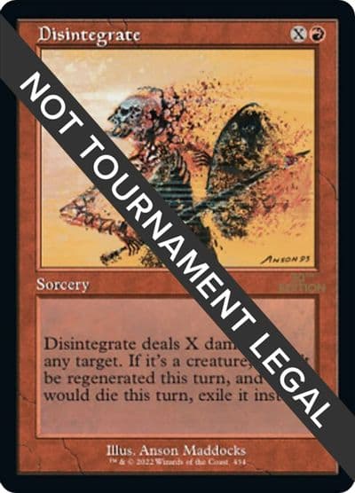 Disintegrate Retro Frame 30th Anniversary Edition Magic card