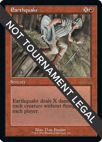Earthquake Retro Frame 30th Anniversary Edition Magic card