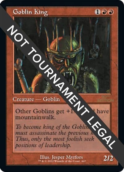 Goblin King Retro Frame 30th Anniversary Edition Magic card