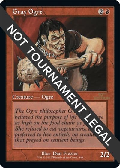Gray Ogre Retro Frame 30th Anniversary Edition Magic card
