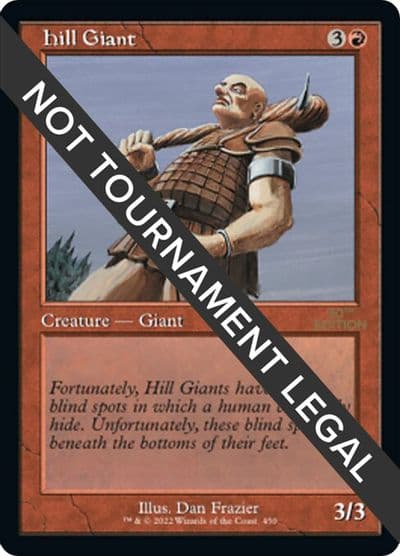 Hill Giant Retro Frame 30th Anniversary Edition Magic card