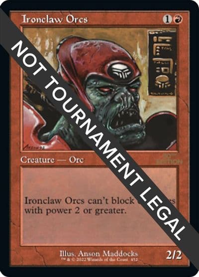 Ironclaw Orcs Retro Frame 30th Anniversary Edition Magic card