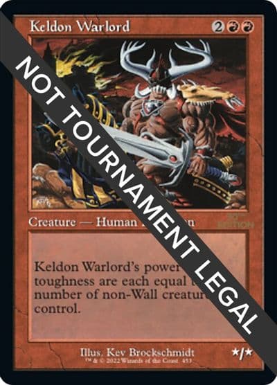 Keldon Warlord Retro Frame 30th Anniversary Edition Magic card