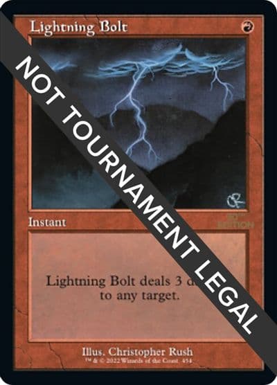 Lightning Bolt Retro Frame 30th Anniversary Edition Magic card