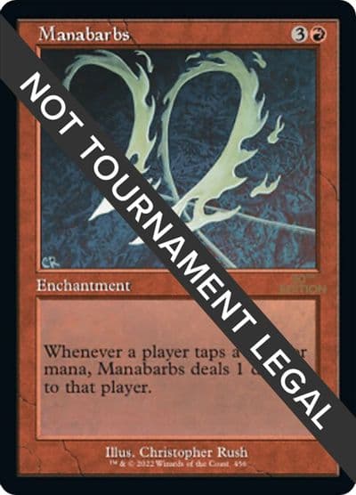 Manabarbs Retro Frame 30th Anniversary Edition Magic card