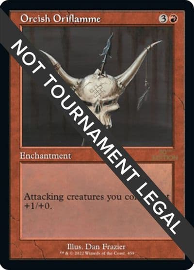 Orcish Oriflamme Retro Frame 30th Anniversary Edition Magic card