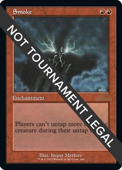Smoke Retro Frame 30th Anniversary Edition Magic card