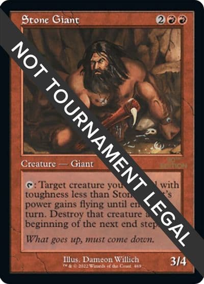 Stone Giant Retro Frame 30th Anniversary Edition Magic card