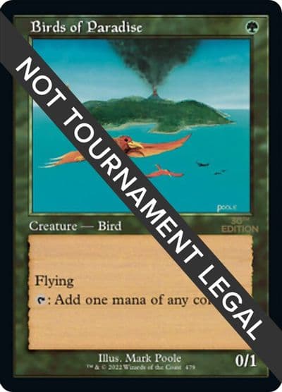 Birds of Paradise Retro Frame 30th Anniversary Edition Magic card