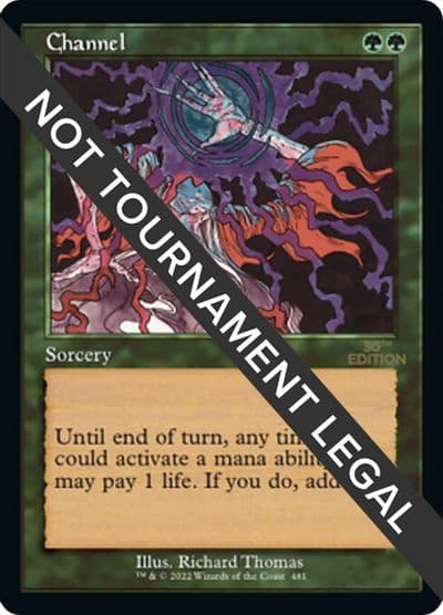Channel Retro Frame 30th Anniversary Edition Magic card
