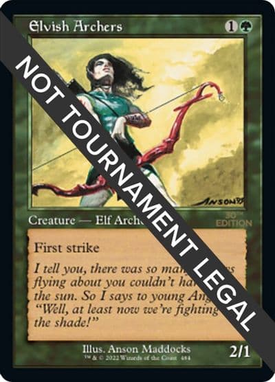 Elvish Archers Retro Frame 30th Anniversary Edition Magic card