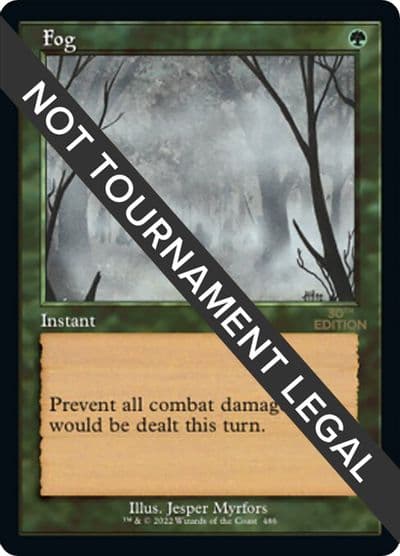 Fog Retro Frame 30th Anniversary Edition Magic card