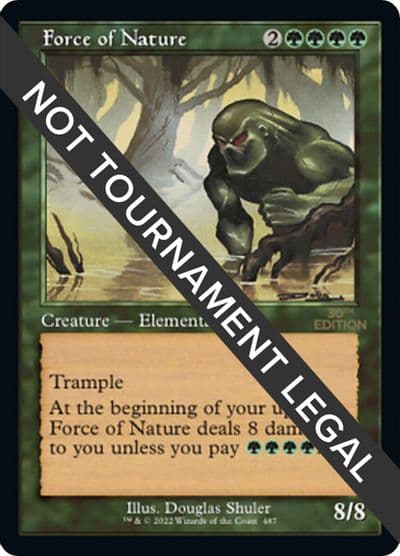 Force of Nature Retro Frame 30th Anniversary Edition Magic card