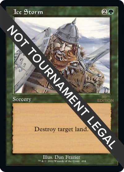 Ice Storm Retro Frame 30th Anniversary Edition Magic card