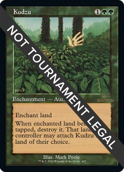 Kudzu Retro Frame 30th Anniversary Edition Magic card