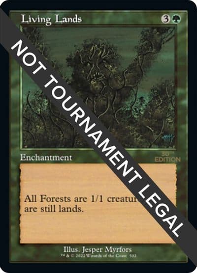 Living Lands Retro Frame 30th Anniversary Edition Magic card