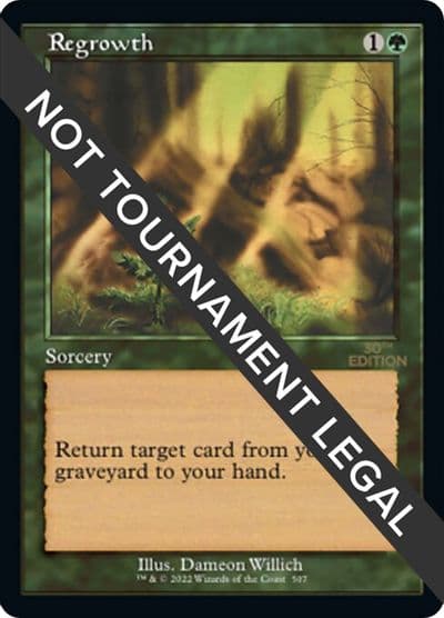 Regrowth Retro Frame 30th Anniversary Edition Magic card