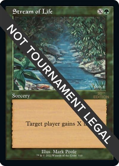 Stream of Life Retro Frame 30th Anniversary Edition Magic card