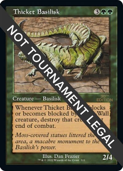 Thicket Basilisk Retro Frame 30th Anniversary Edition Magic card