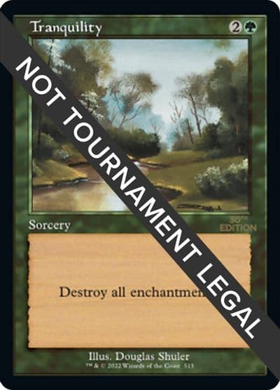 Tranquility Retro Frame 30th Anniversary Edition Magic card