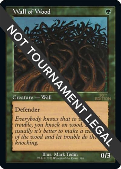 Wall of Wood Retro Frame 30th Anniversary Edition Magic card