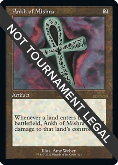 Ankh of Mishra Retro Frame 30th Anniversary Edition Magic card