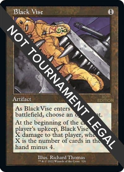 Black Vise Retro Frame 30th Anniversary Edition Magic card