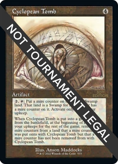 Cyclopean Tomb Retro Frame 30th Anniversary Edition Magic card