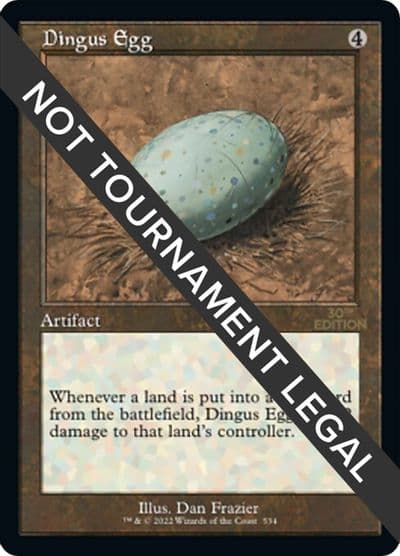 Dingus Egg Retro Frame 30th Anniversary Edition Magic card