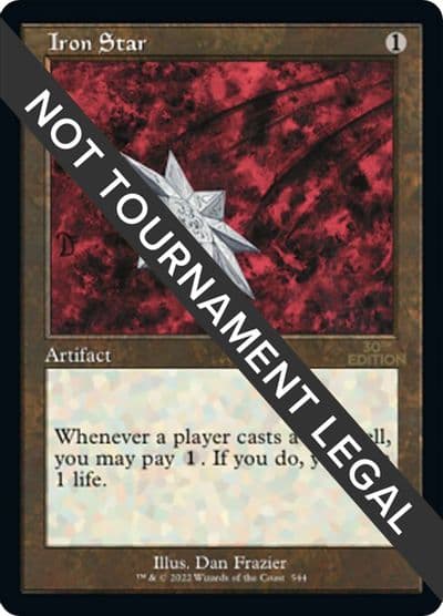 Iron Star Retro Frame 30th Anniversary Edition Magic card