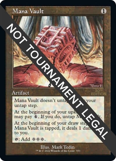 Mana Vault Retro Frame 30th Anniversary Edition Magic card