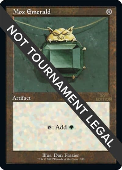 Mox Emerald Retro Frame 30th Anniversary Edition Magic card