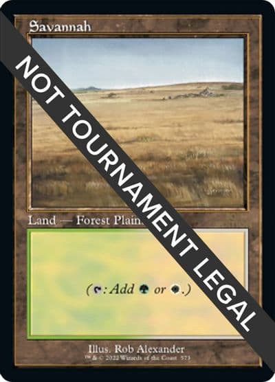 Savannah Retro Frame 30th Anniversary Edition Magic card