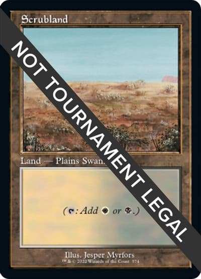 Scrubland Retro Frame 30th Anniversary Edition Magic card