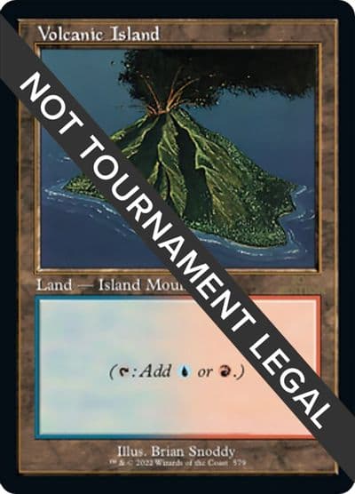 Volcanic Island Retro Frame 30th Anniversary Edition Magic card