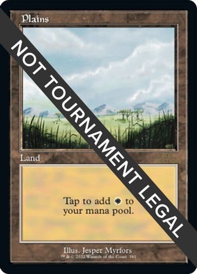 Plains 581 Retro Frame 30th Anniversary Edition Magic card