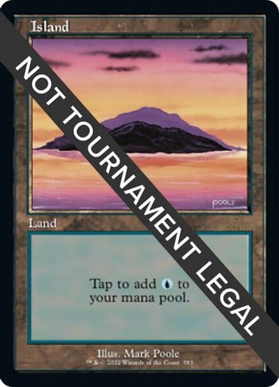 Island 583 Retro Frame 30th Anniversary Edition Magic card