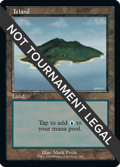 Island 584 Retro Frame 30th Anniversary Edition Magic card